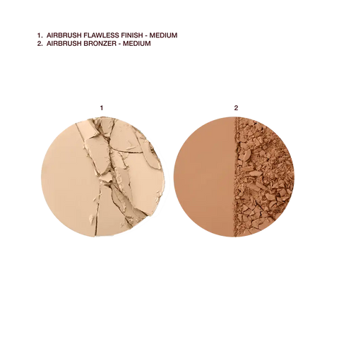 AIRBRUSH FLAWLESS PERFECT & BRONZE DUO FACE KIT