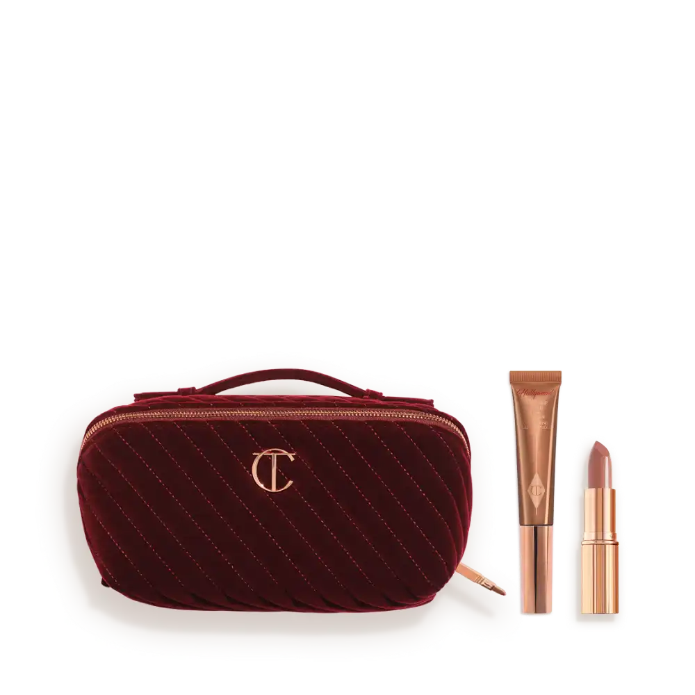 SUPER NUDES SCULPTING SECRETS & LARGE MAKEUP BAG MAKEUP & BAG KIT