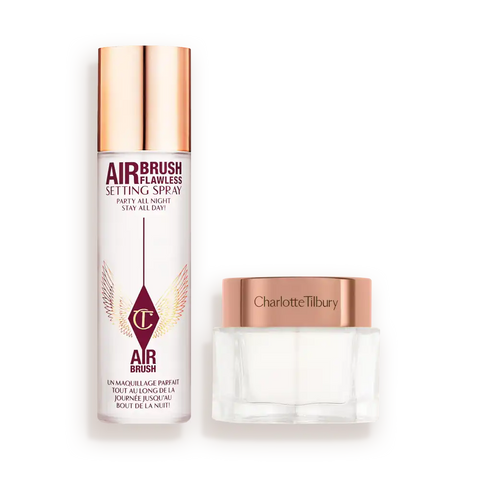 CHARLOTTE’S MAGIC CREAM & SETTING SPRAY DUO SKINCARE & MAKEUP KIT