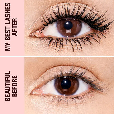 PILLOW TALK PUSH UP LASHES! MASCARA SUPER BLACK 4ML TRAVEL