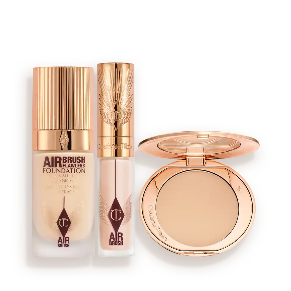 AIRBRUSH FLAWLESS PERFECT, CONCEAL & BLUR TRIO FACE KIT