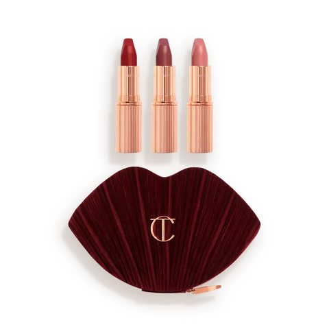 HOT LIPS BAG MAKEUP BAG & LIP KIT