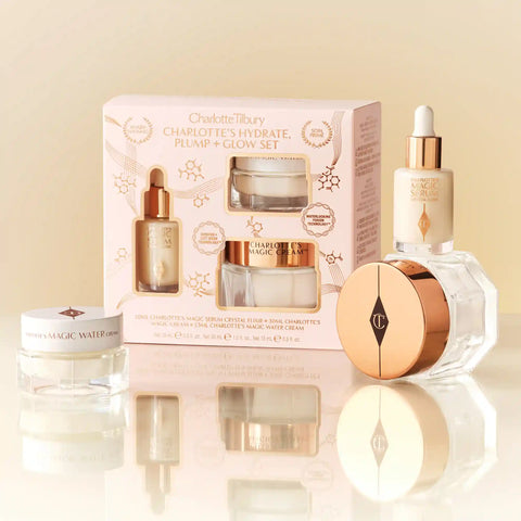 CHARLOTTE'S HYDRATE PLUMP & GLOW SET SKINCARE KIT