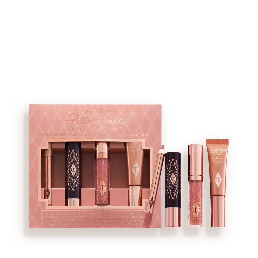 PILLOW TALK ICONIC LIP AND CHEEK KIT PILLOW TALK MEDIUM