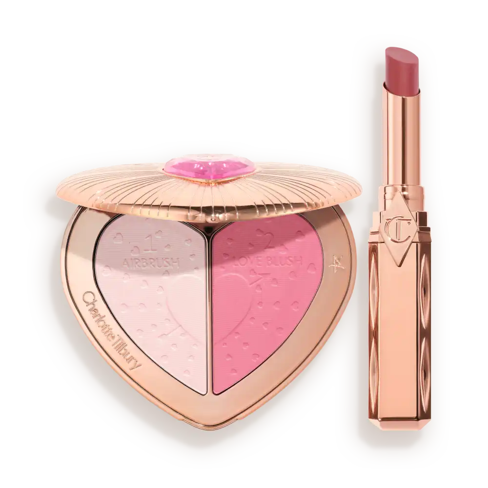 PILLOW TALK LOVE-BLUSH ON THE GO KIT MAKEUP KIT