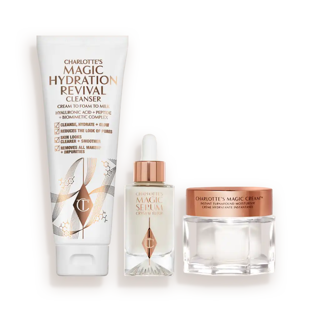 CHARLOTTE’S 3-STEP MAGIC SKIN ROUTINE SKINCARE KIT