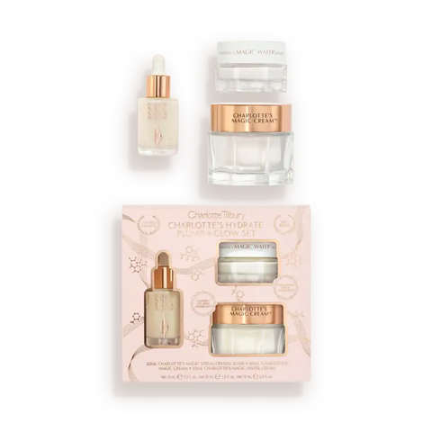 CHARLOTTE'S HYDRATE PLUMP & GLOW SET SKINCARE KIT