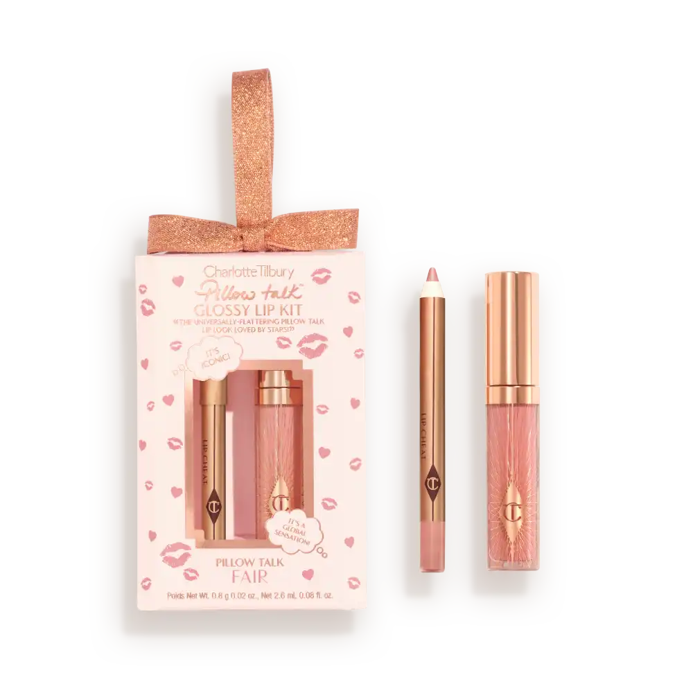 PILLOW TALK MINI GLOSSY LIPS DUO PILLOW TALK FAIR